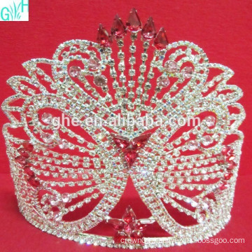 The beauty of the big AB diamond butterfly crown